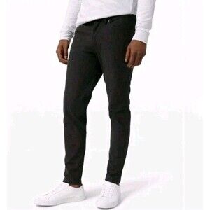 Lululemon Mens Pants ABC Classic Fit Obsidian Black Stretch Pockets Size 32 x28"